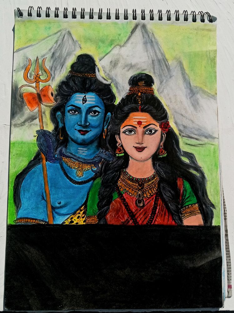 Shiv Parvati Painting