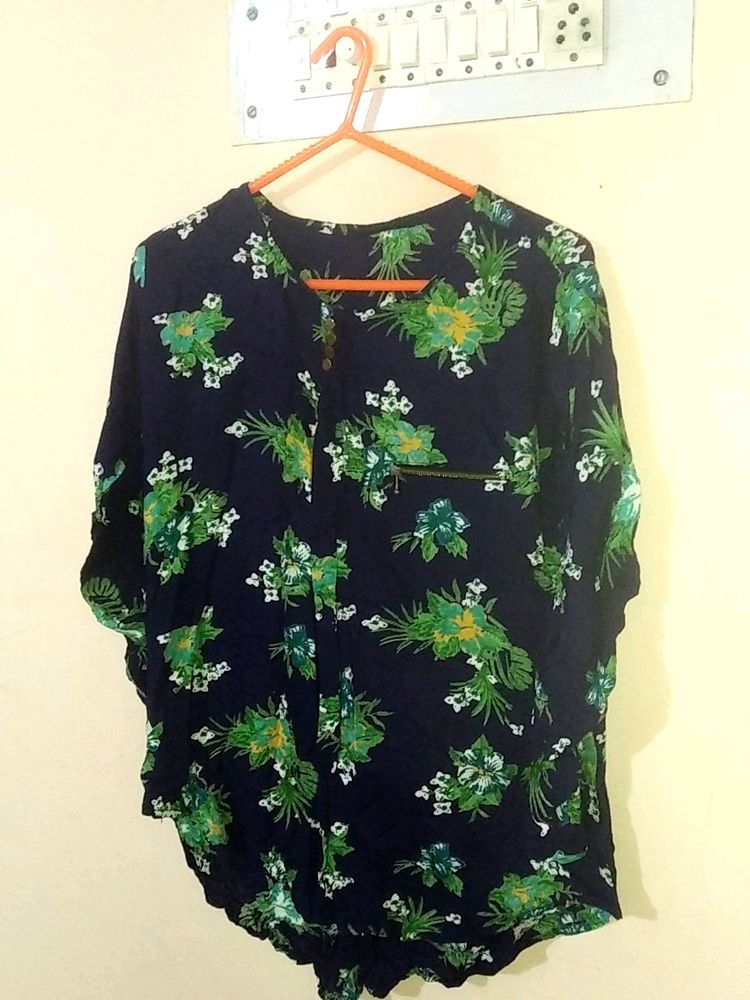 Beautiful bule printed Top