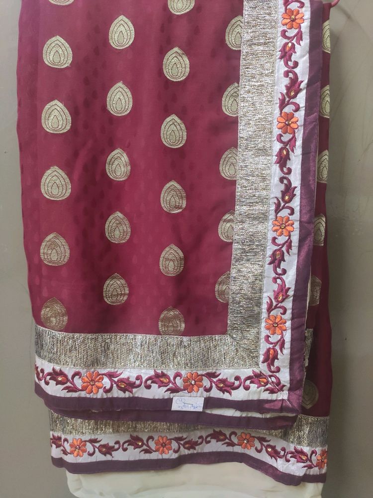 New unused saree with blouse size32