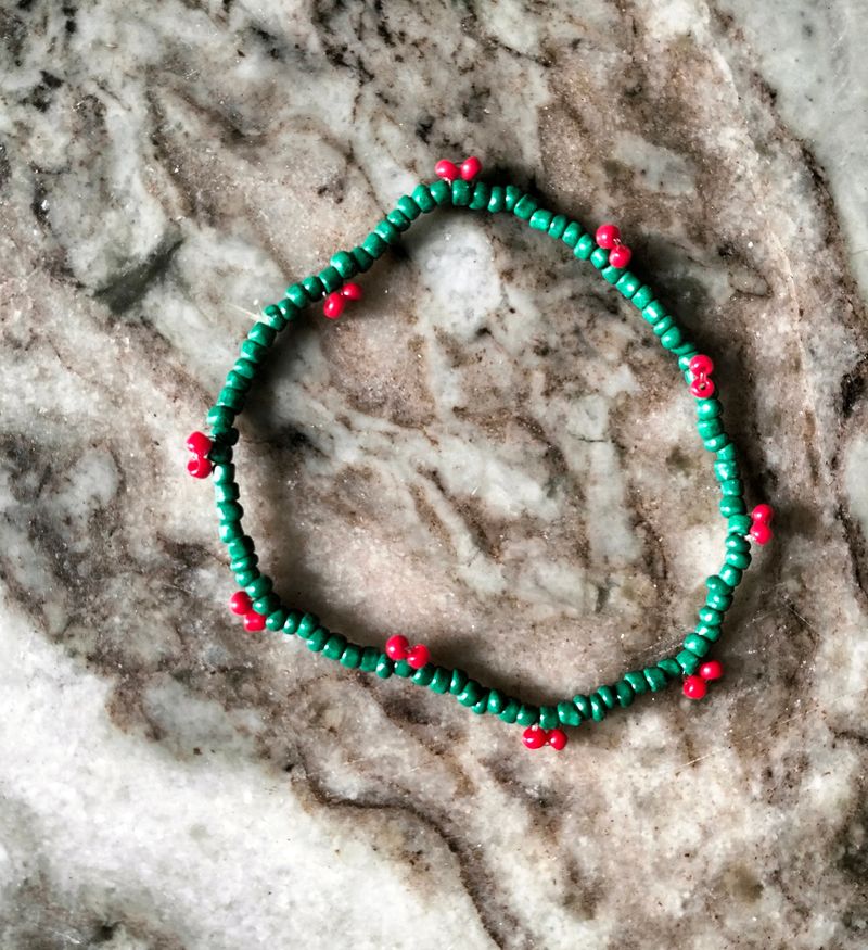 Cherry Beaded Bracelet