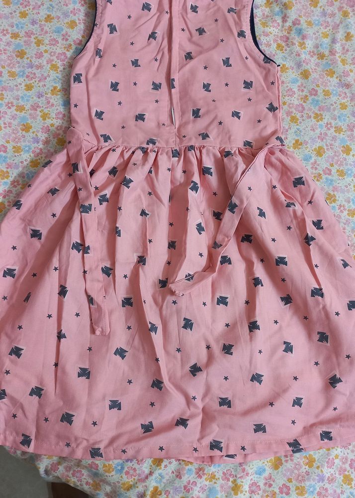 Pink  Girls  Dress (8 To 10 Years)