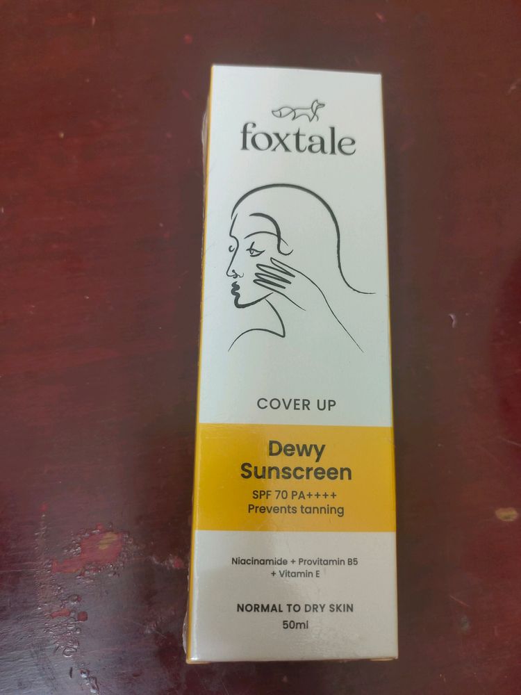 New *Foxtale Dewy Sunscreen Spf70