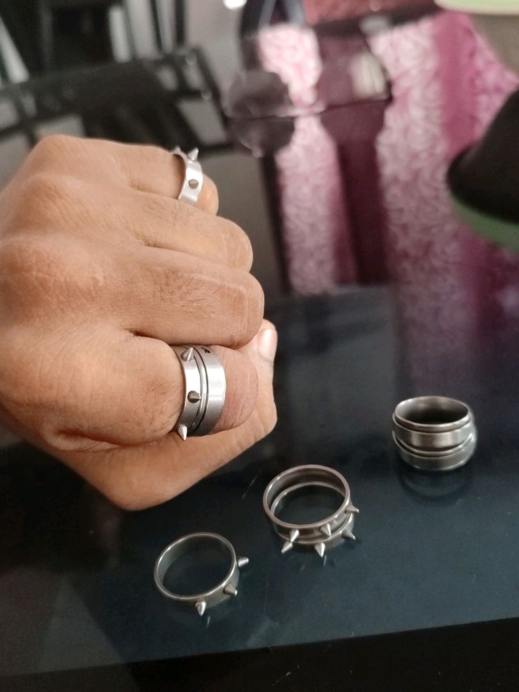 Mini Stainless Steel Defense And Stylish Rings