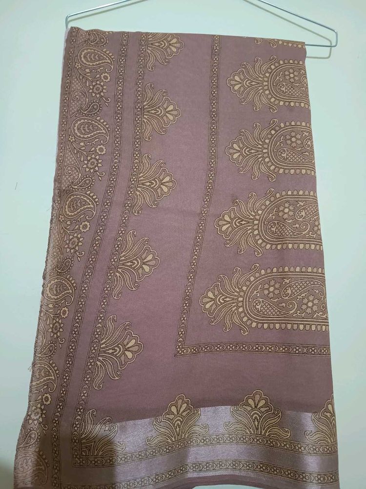 Pink Golden Saree