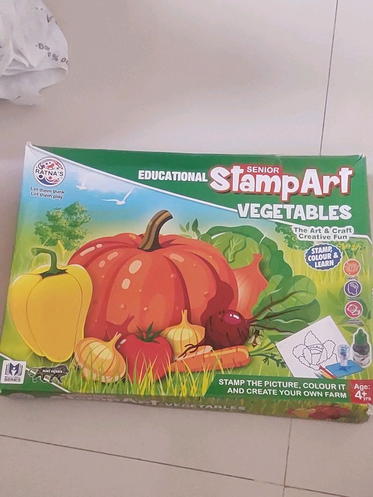 Vegetable Stamp Art Education Learning Game...