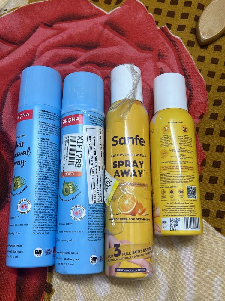 Combo 4 Hair Removal Sprays