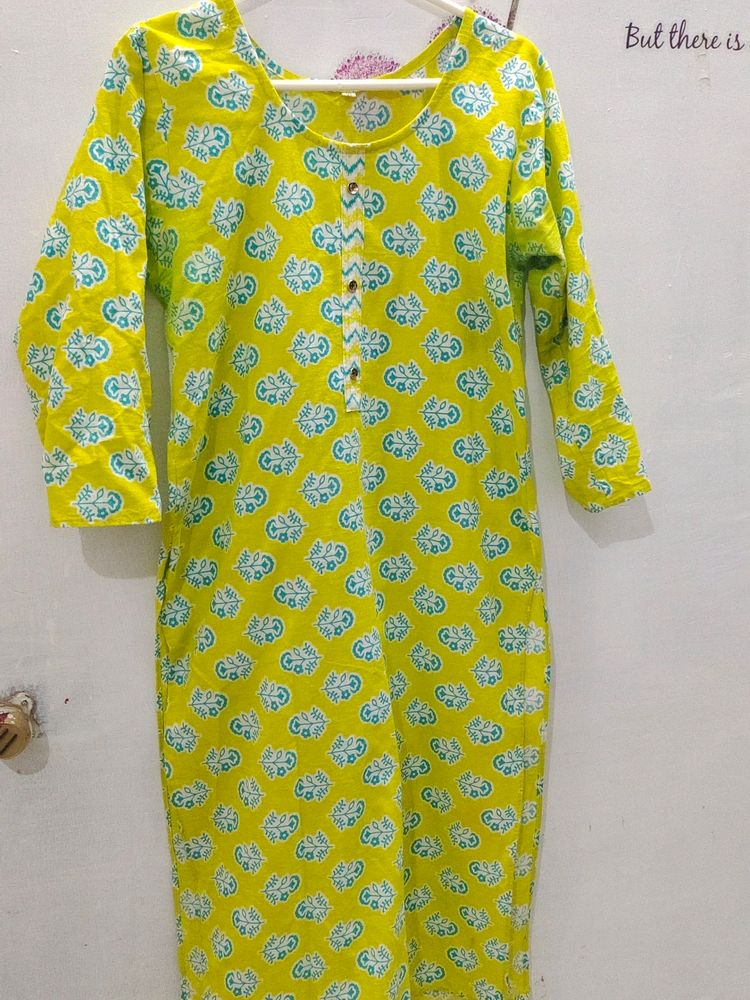 Lime Green Kurta & Pant