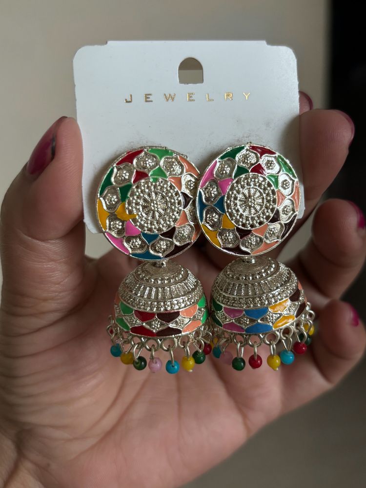 Multi Colour Jhumka