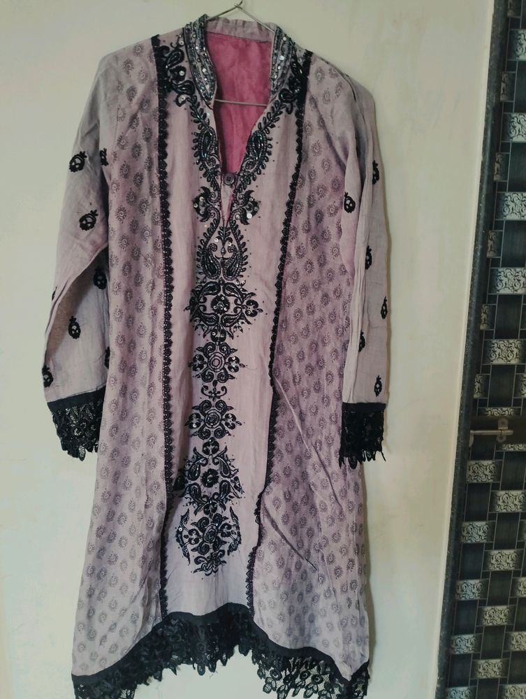 Stylish Kurta With Stone Work