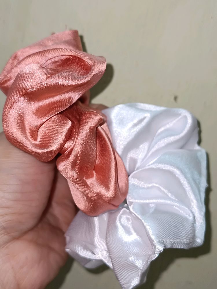 Premium Satin Scrunchies Combo