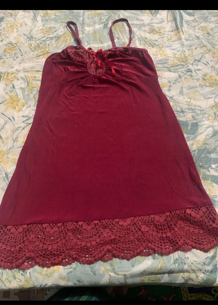 Beautiful Maroon Nighty