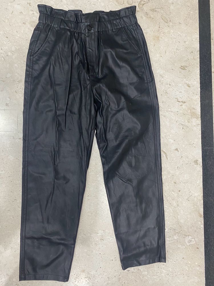 Mango Leather Pants