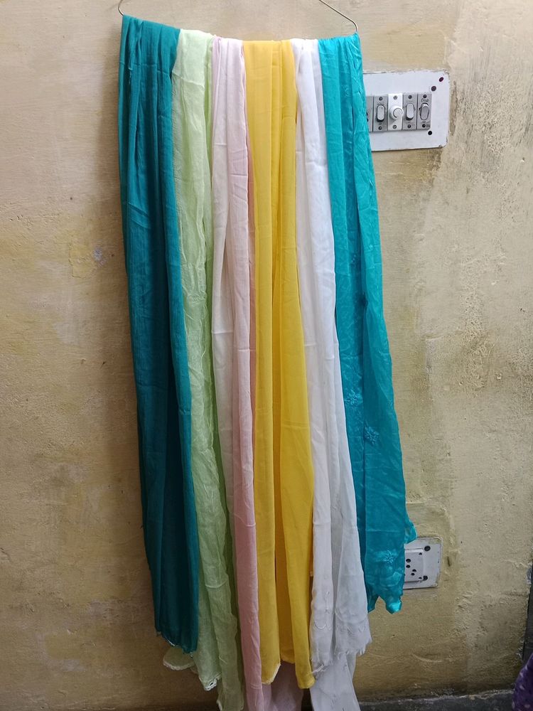 Different Colours Dupattas Set Of 6🔥