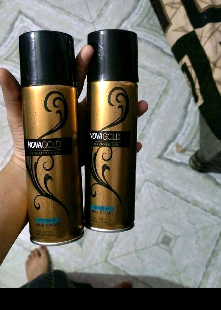 Nova Professional Gold Hair Spray New Sealed pack