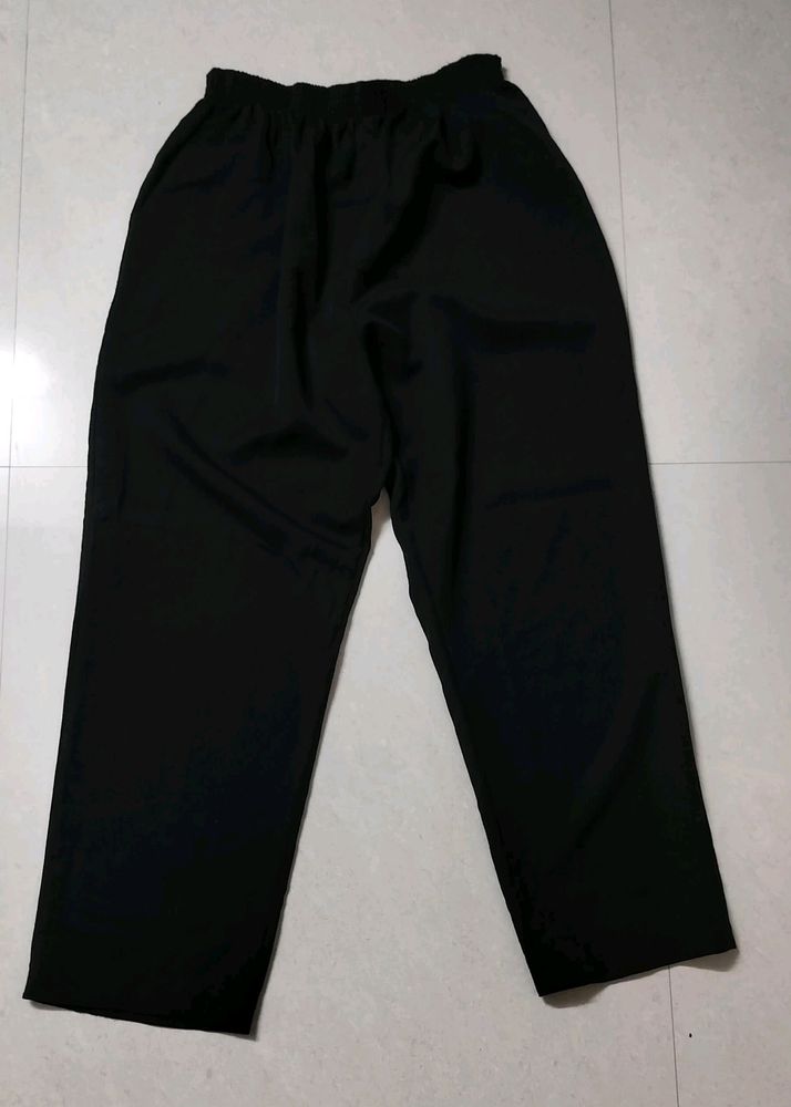 Black Straight Fit Pant