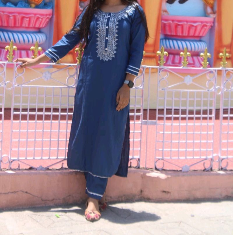 Blue Kurta Set