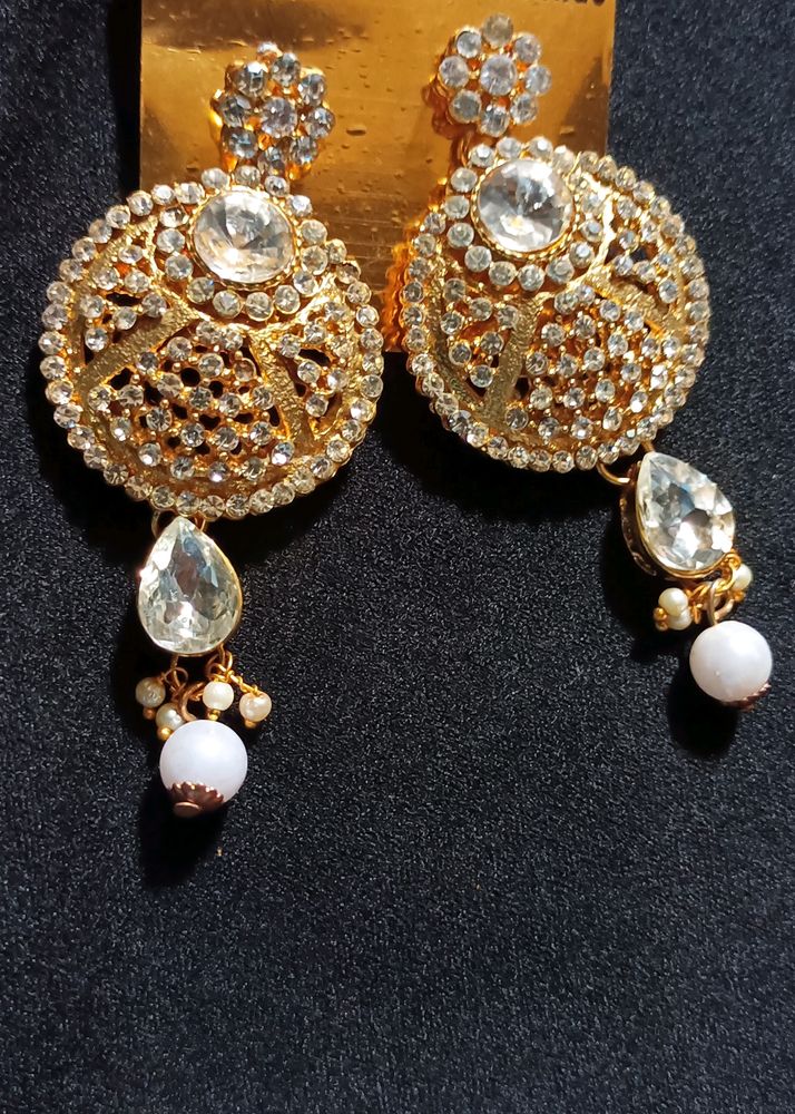 Gold Diamond Earrings