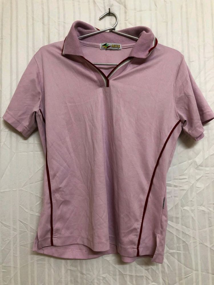 ALKEN Pink Short Sleeve T Shirt