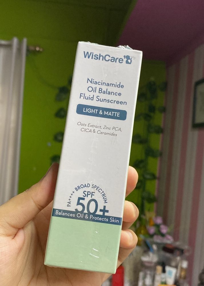 Wishcare Niacinamide Oil Balance Fluid Sunscreen