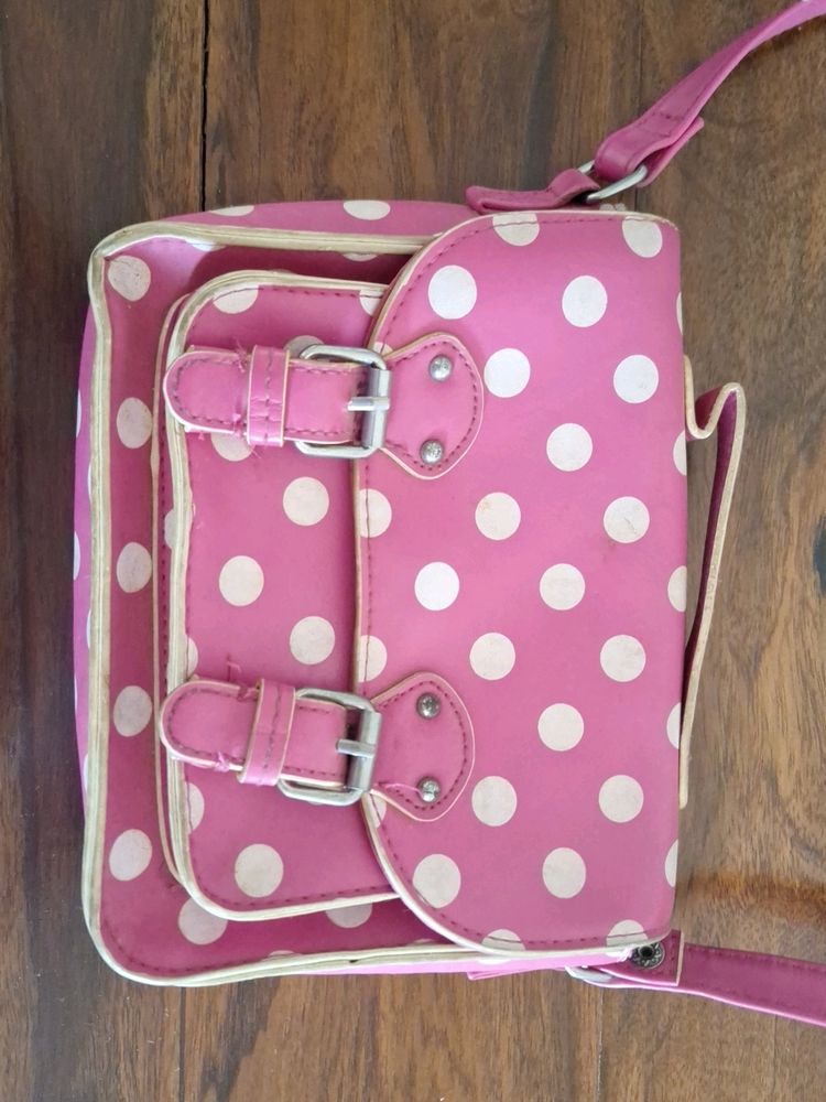 Pink Polka Dot PURSE kids