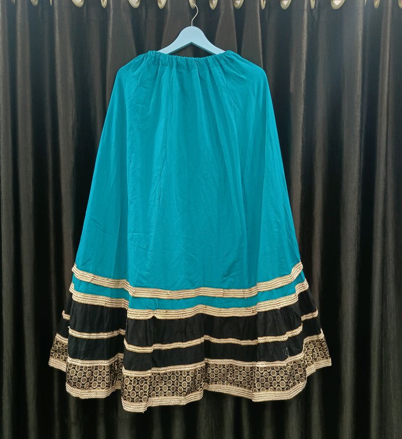 Sea Green Ethnic Skirt