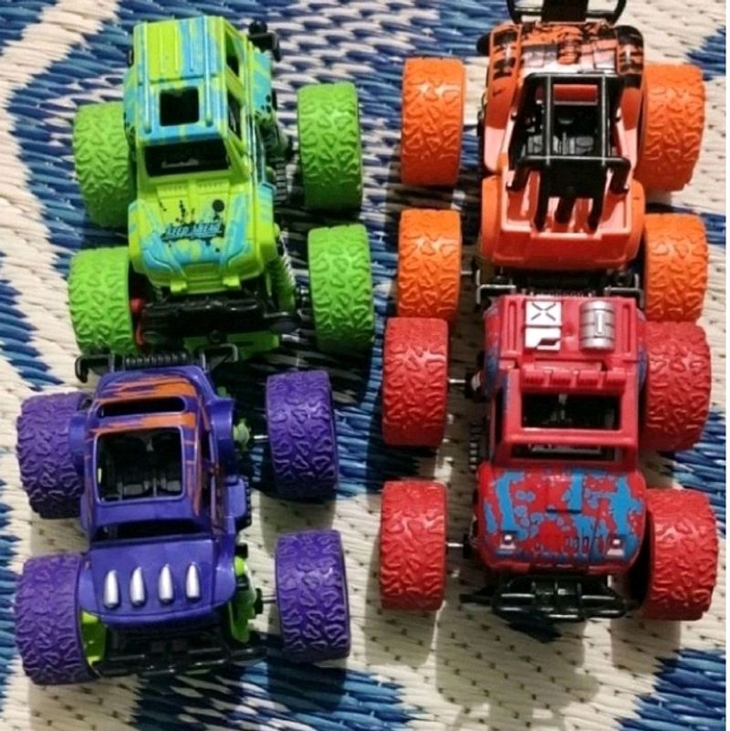 Pack Of 4 New Mini Monster Car Fix Rate