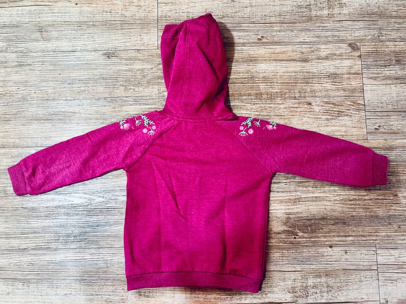 Juniors Hoodie Jacket With Embroidery