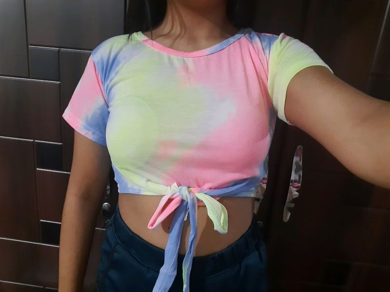 Tie Dye Y2k Crop Top