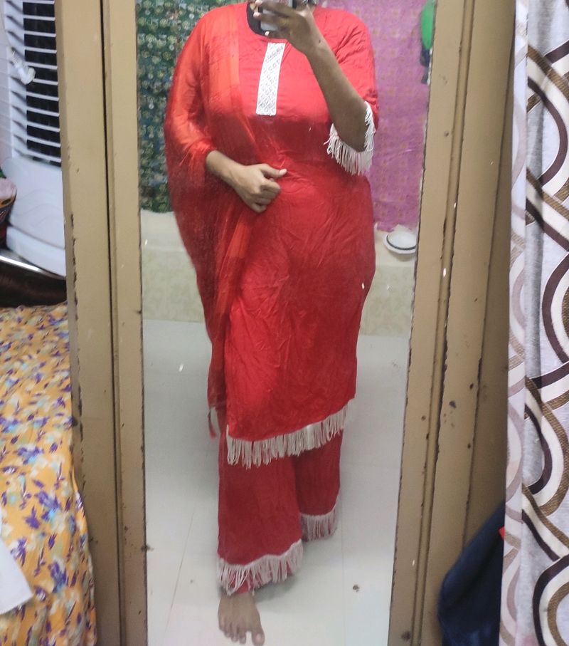 Kurti And Pent With Dupatta