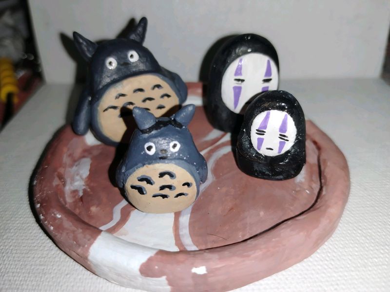 Totoro And No Face Men Frm Ghibli Studio