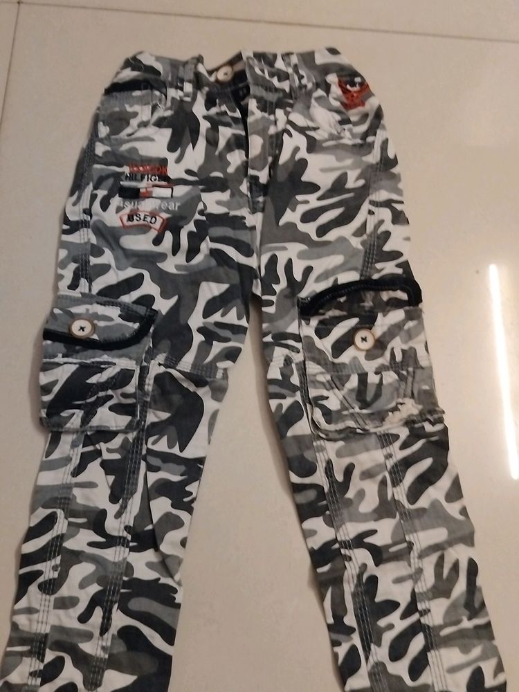 Boys Full Cargo Pant