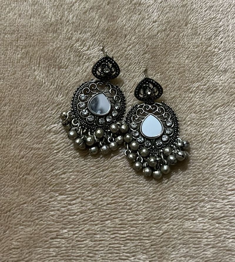 Oxidised Jhumka