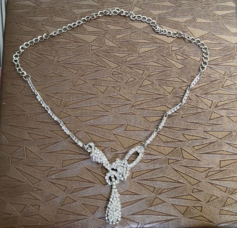 DIWALI SALE :White Stone Necklace