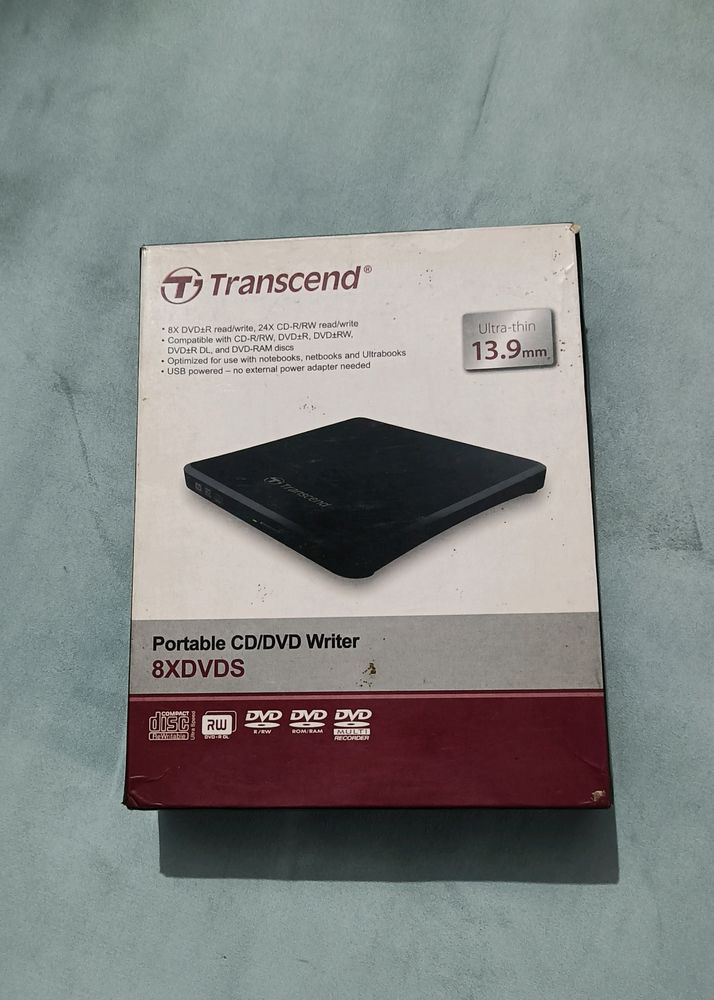 TRANSCEND PORTABLE CD/DVD Writer 8XDVDS