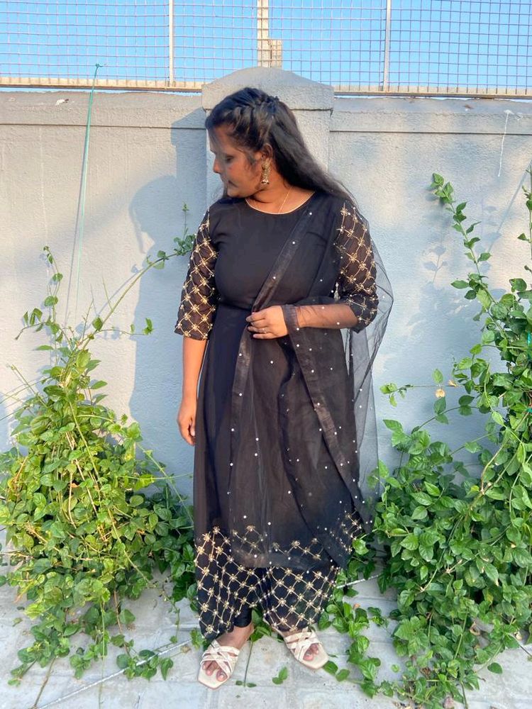 Black Ethenic Gown