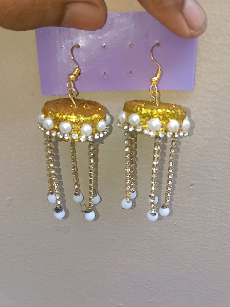 Earrings/ Jhumka Golden Colour Party Wear