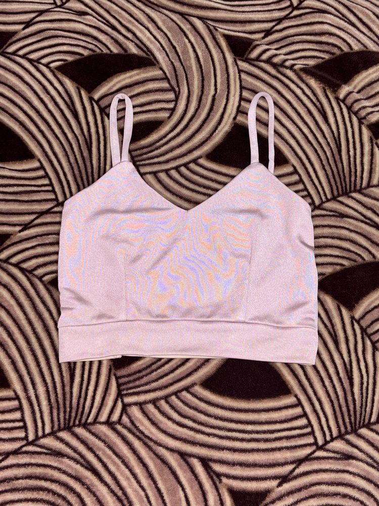 Shiny Bralette Crop Top