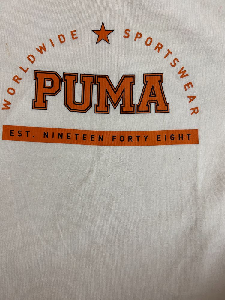 Puma- White Slim Fitted Tee