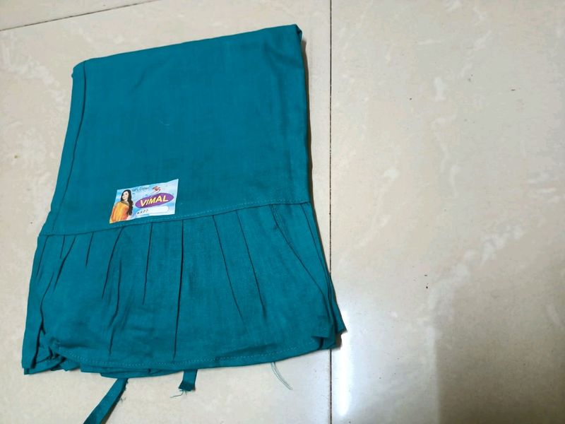 Green And Blue Saree Peticoat