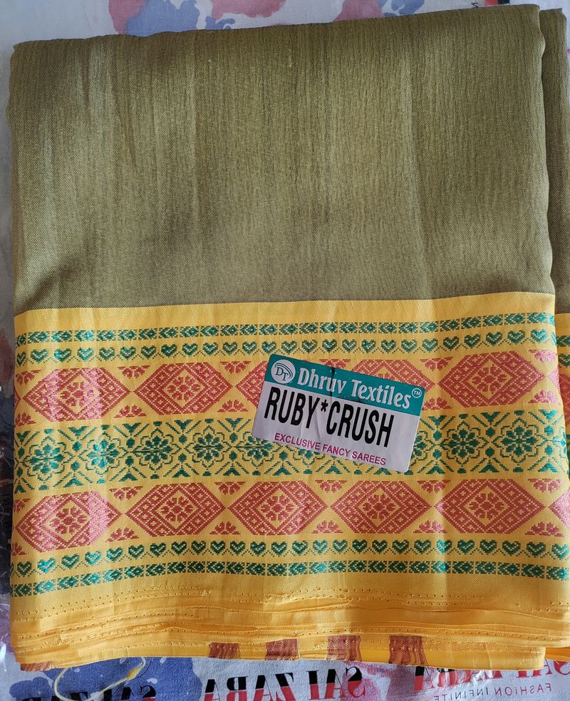 New Olive Saree