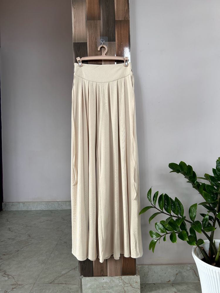 Cotton Blend Pallazo Pants