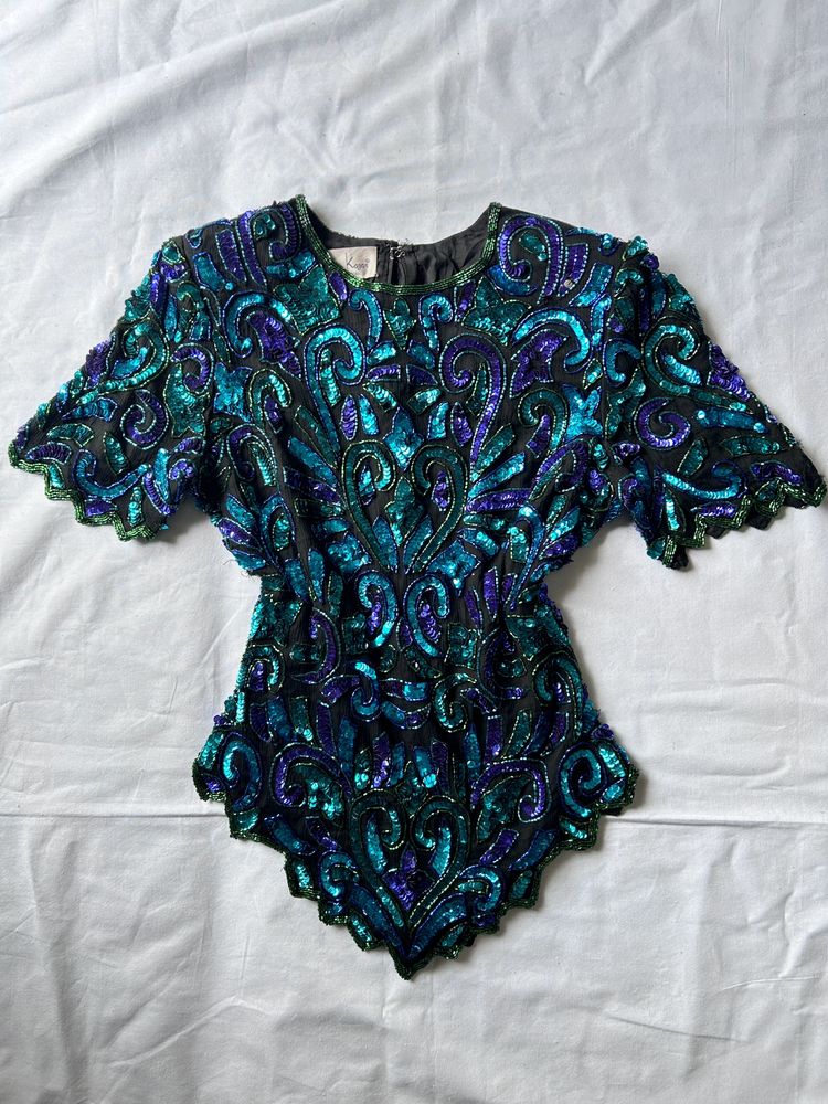 Kaleidoscope Sequinned Top