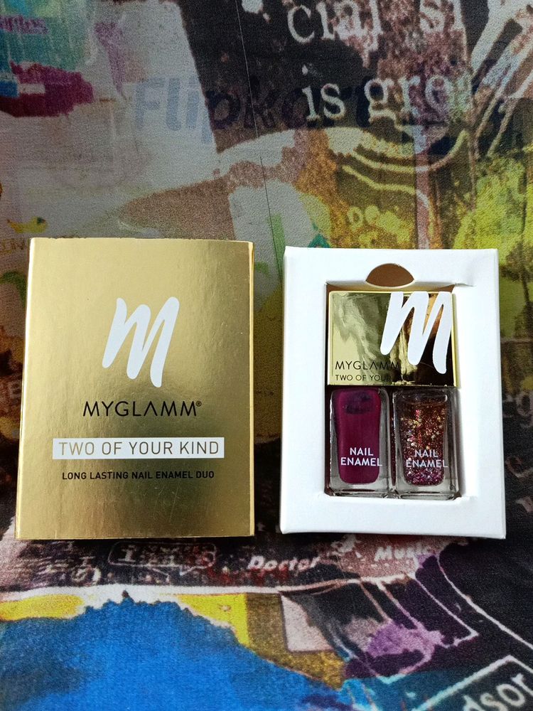 😱Myglamm Duo Nail Enamel💜