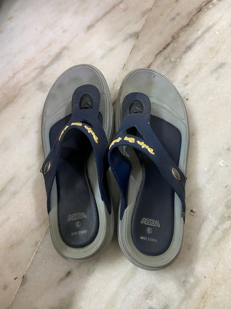 Blue Grey AADA Slippers With No Flaws