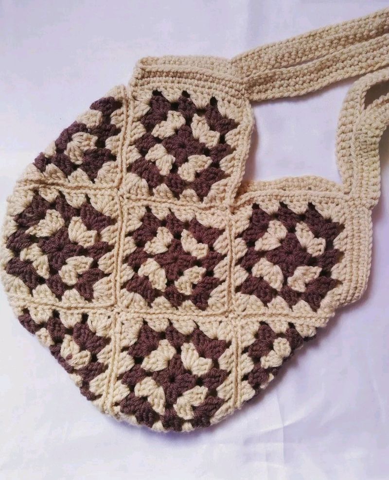 Crochet Tote Bag, Hand Bag