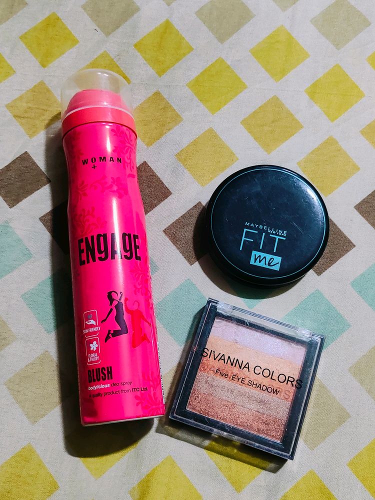 Engage Deodrant ,Fit Me Compact And Highlighter