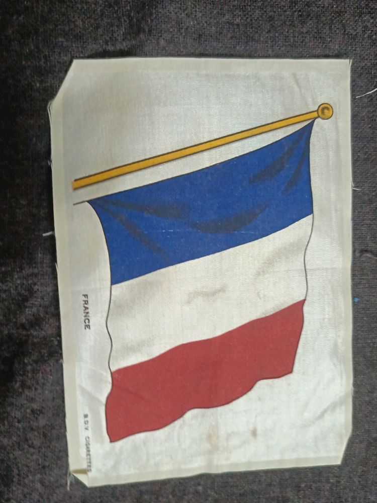 Flag Of France On Silk