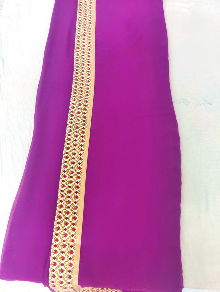 Purple Colour Saree