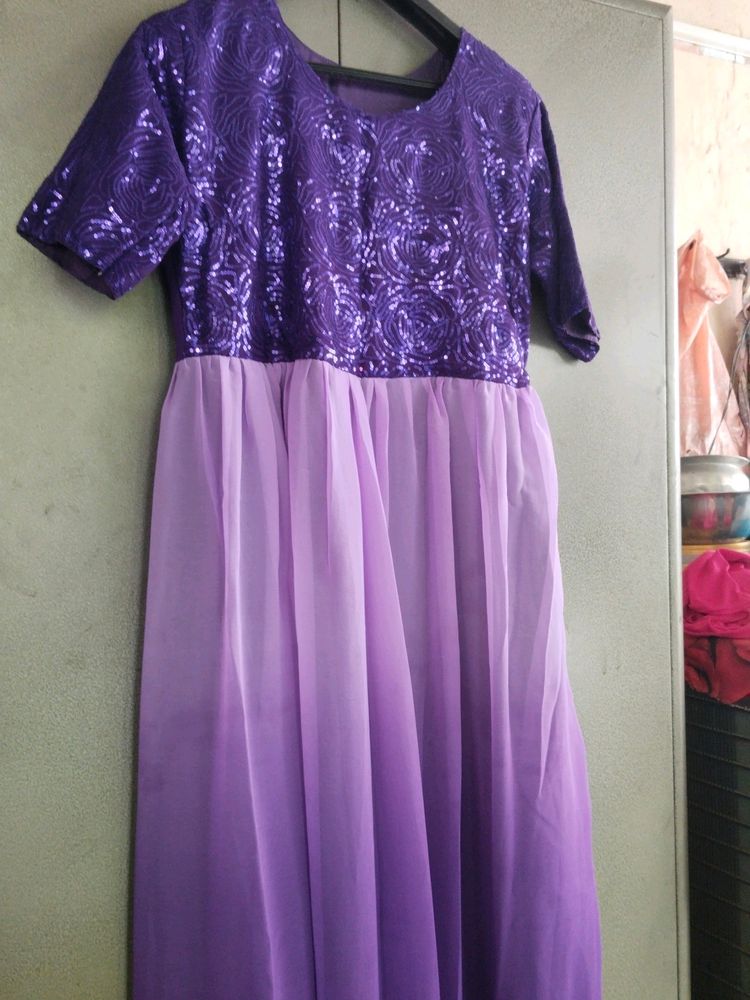 Purple Ethnic Gown