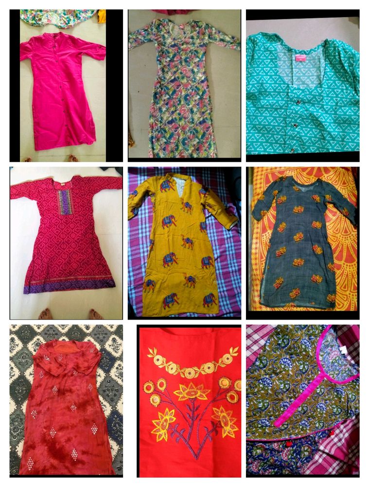 9 Combo Kurtis Sale....!